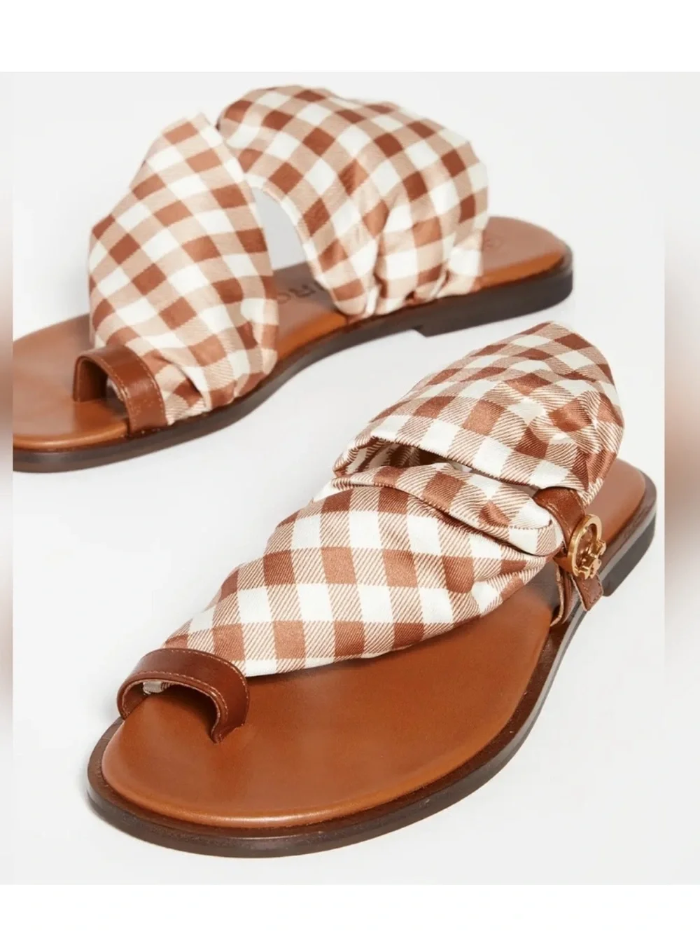 New in Box Tory Burch Selby Scarf Sandal Sz 8
